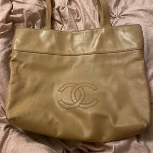 Chanel cream / beige timeless tote. In good condition.
